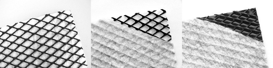 Weitere Geokunststoffe: Dran-geokomposite