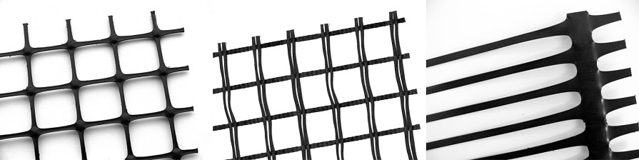 Weitere Geokunststoffe: Geogitter